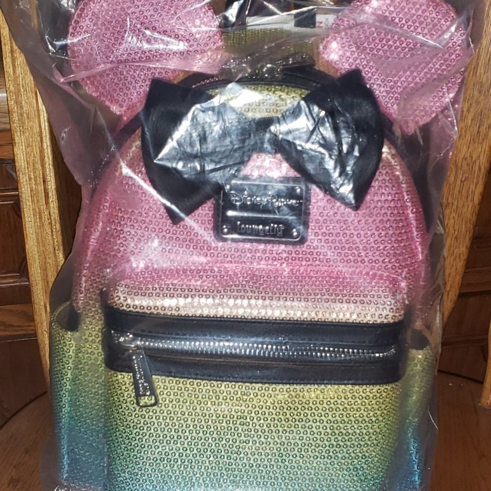 Rainbow authentic mickey mouse back pack